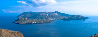 Veduta dalla sommità dell'isola di Vulcano